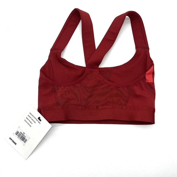 IVY PARK Sports Bra Women’s Extra Small Racerback Red New with Tags Deadstock - Picture 4 of 10